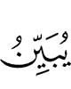 Allah makes clear
